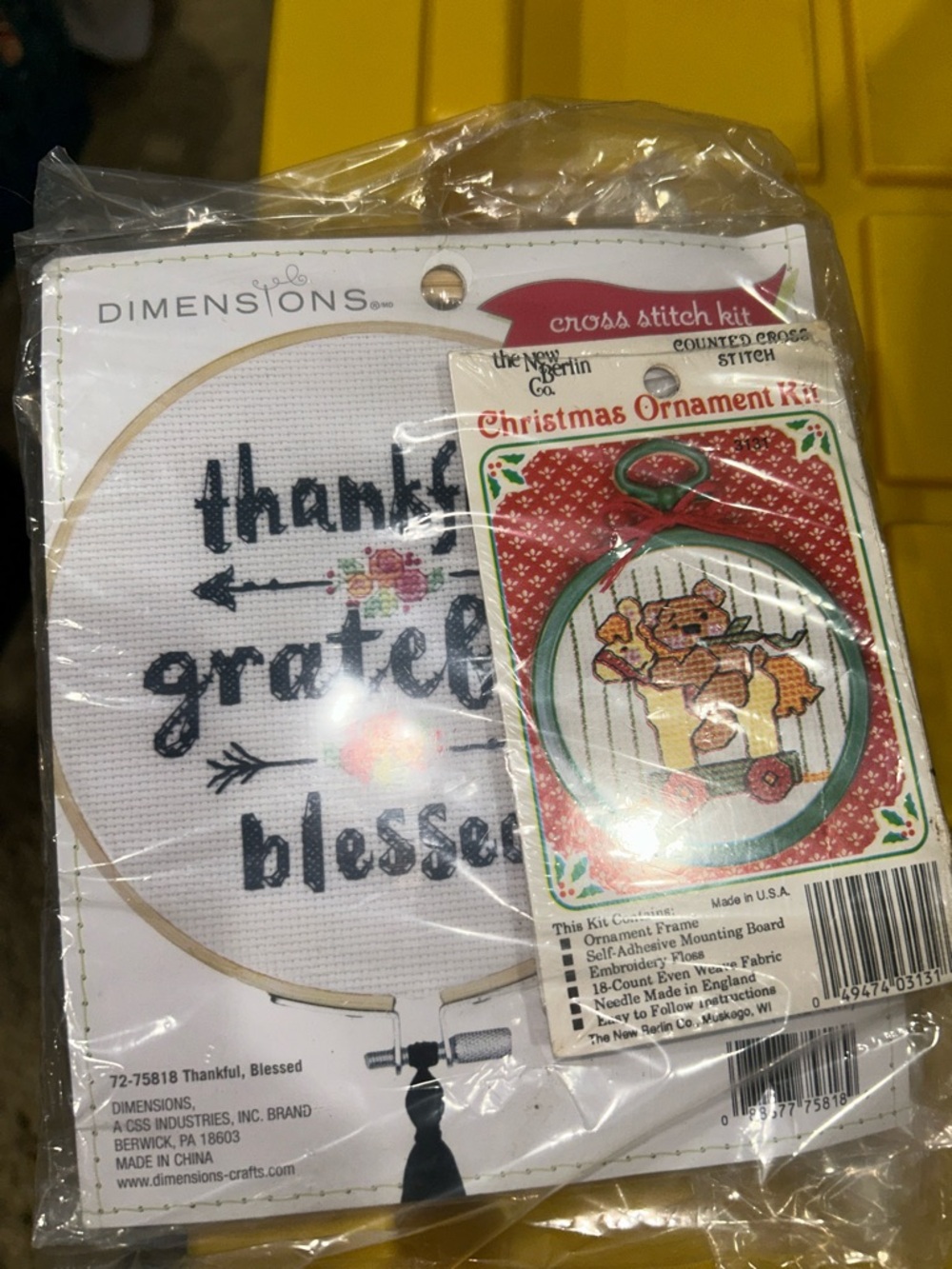 NWT set of 2 embroidery kits